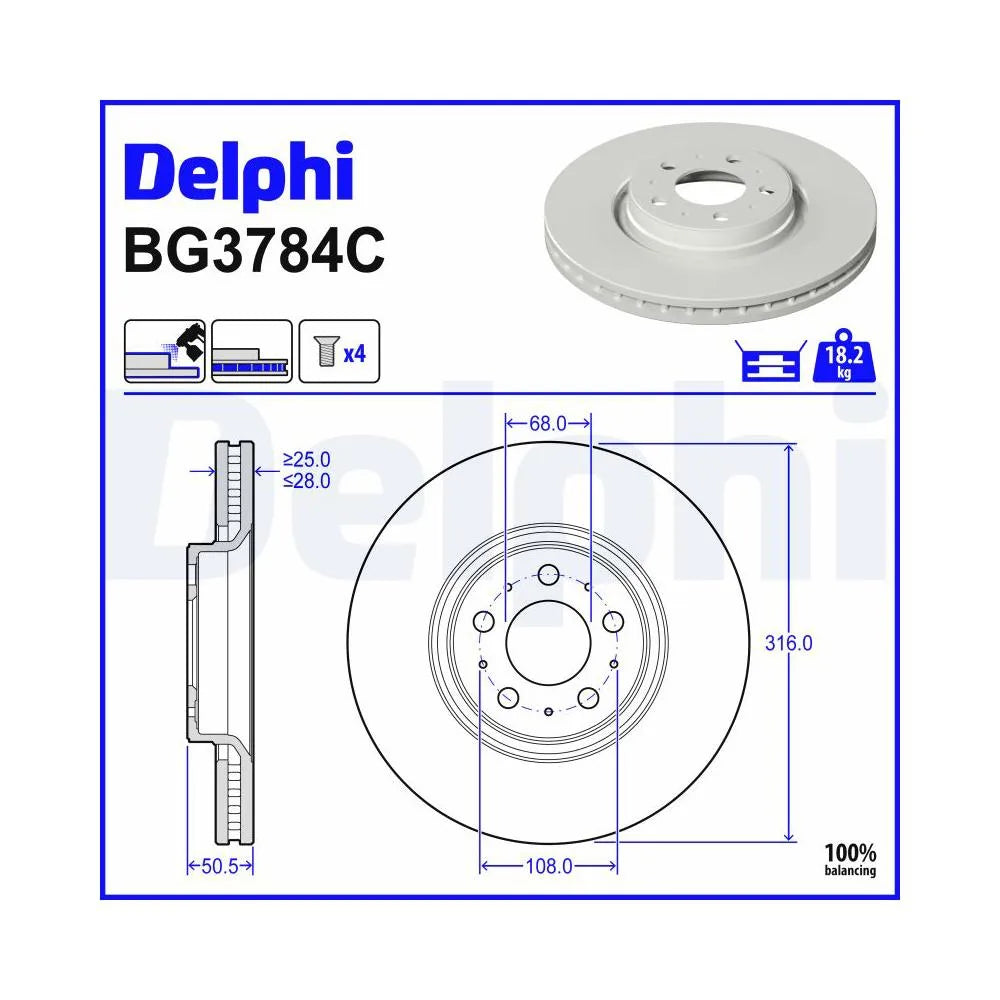 Discuri Frana Delphi - BG3784C