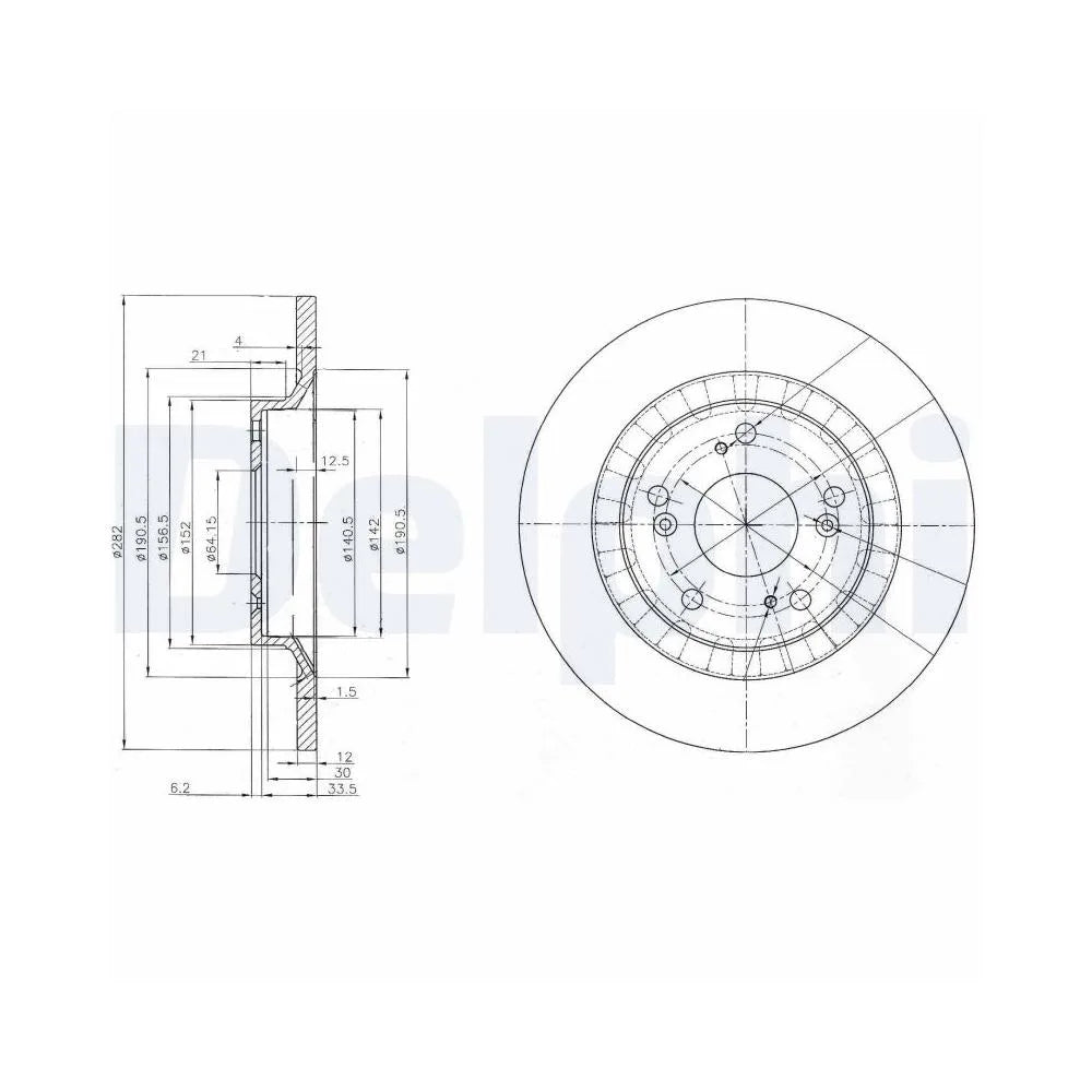 Discuri Frana Delphi pentru Honda S2000 - BG3795