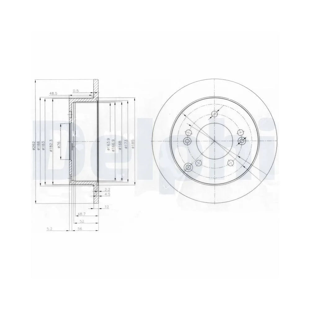 Discuri Frana Delphi pentru Hyundai Elantra/I30/Sonata/Tucson/Xg, Kia Magentis/Sportage - BG3799