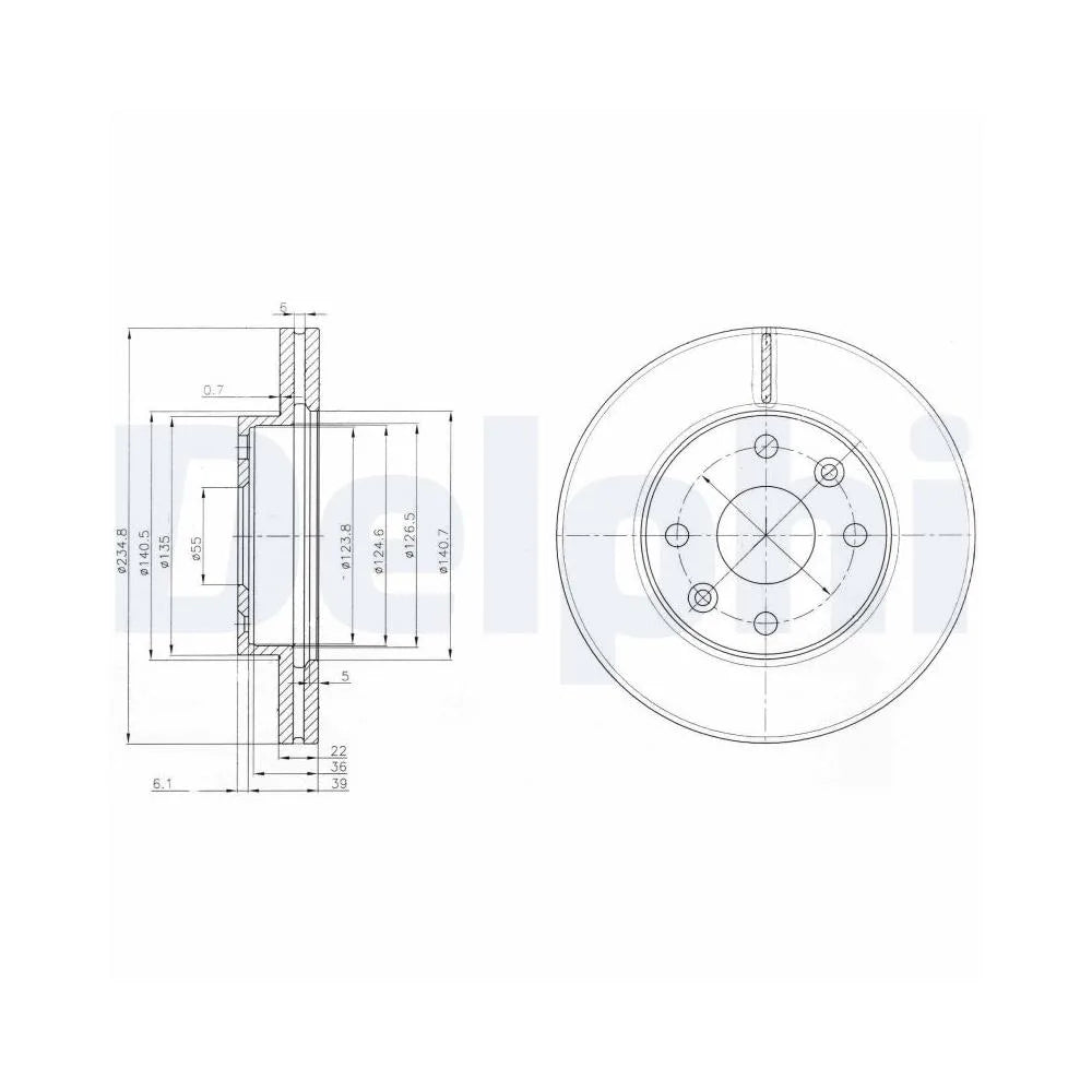 Discuri Frana Delphi pentru Kia Rio - BG3802