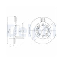 Discuri Frana Delphi pentru Ford Ranger, Mazda B Serie - BG3809