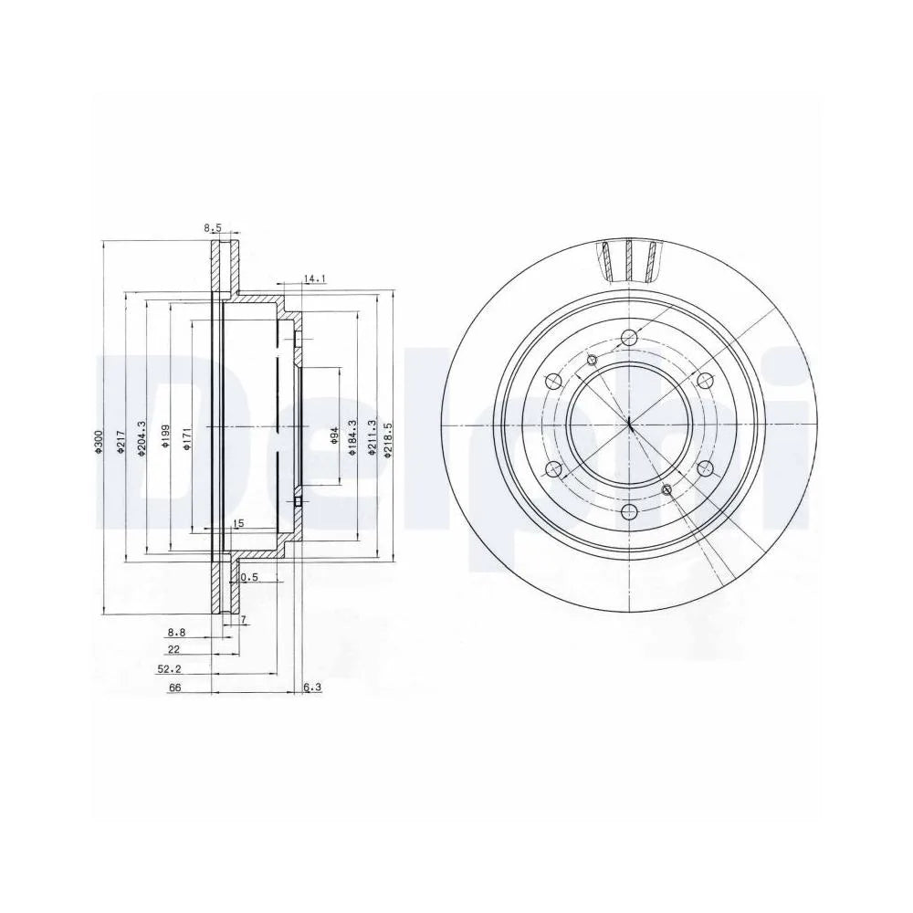Discuri Frana Delphi pentru Mitsubishi Pajero Classic/Pajero - BG3813