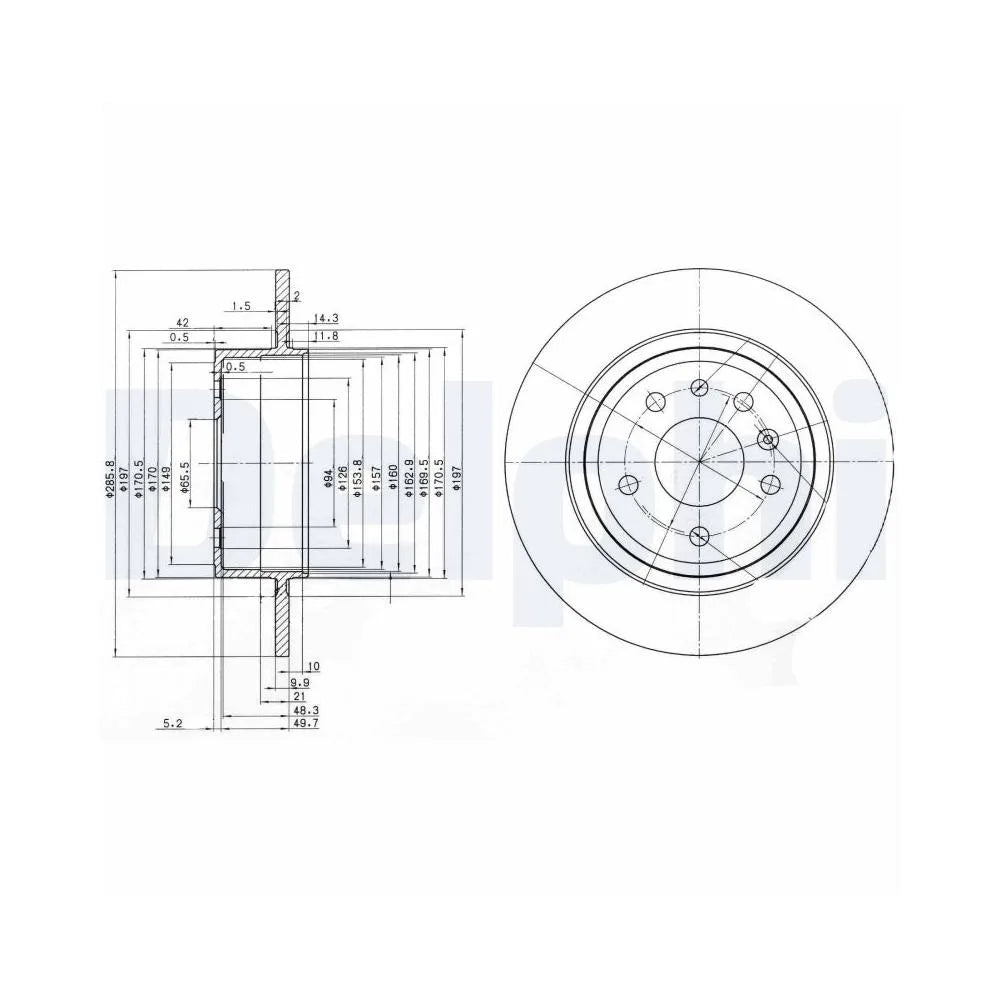 Discuri Frana Delphi pentru Saab 900/9 3/9 5 - BG3908C