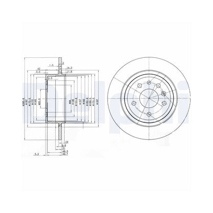 Discuri Frana Delphi pentru Saab 900/9 3/9 5 - BG3908C