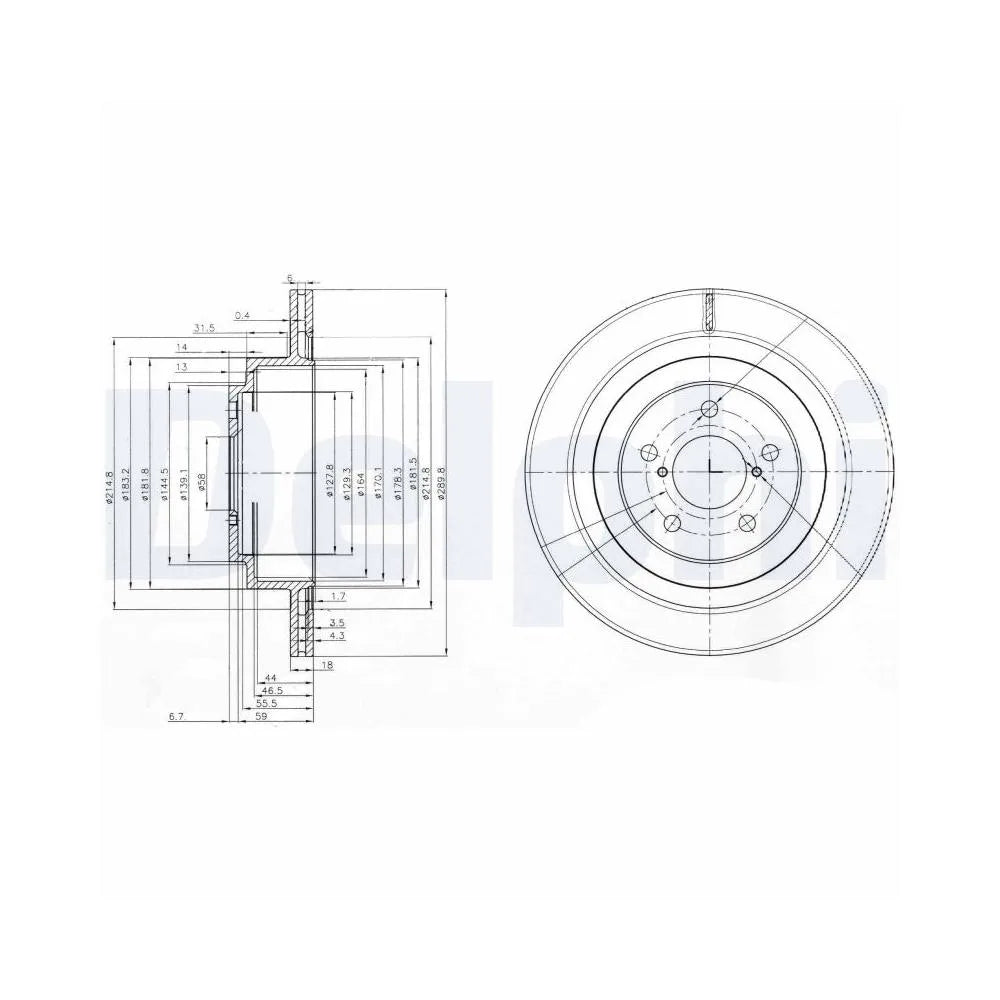 Discuri Frana Delphi pentru Subaru Impreza/Legacy - BG3931