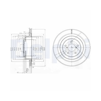 Discuri Frana Delphi pentru Subaru Impreza/Legacy - BG3931