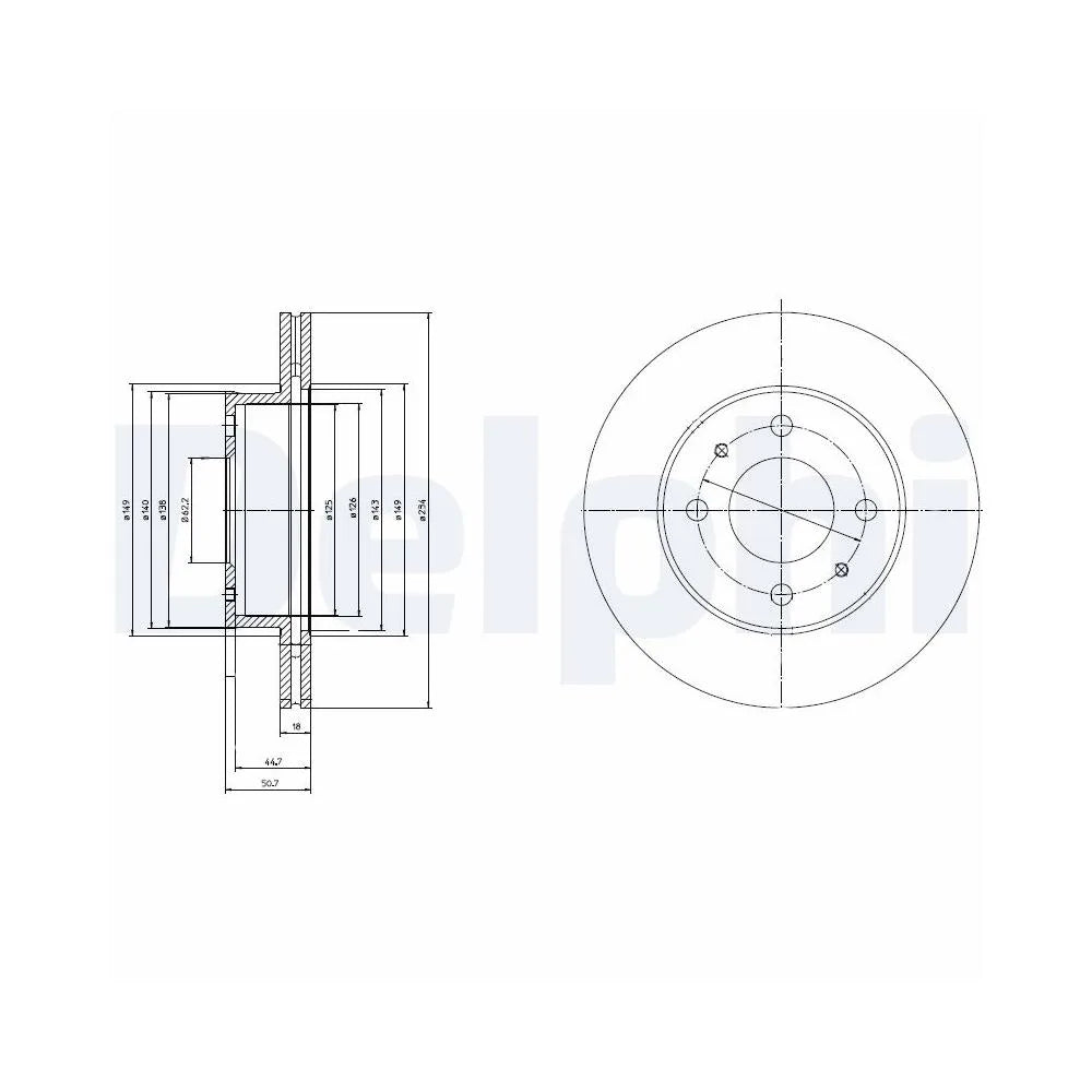 Discuri Frana Delphi pentru Hyundai Atos - BG3946