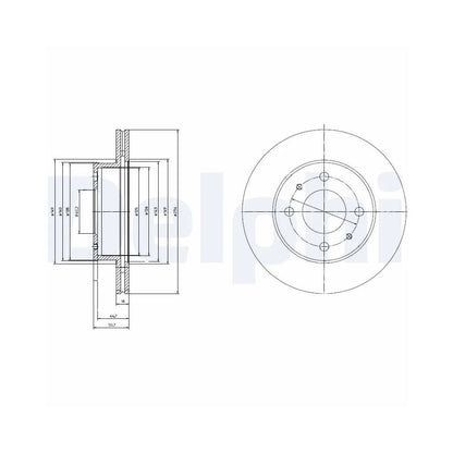 Discuri Frana Delphi pentru Hyundai Atos - BG3946