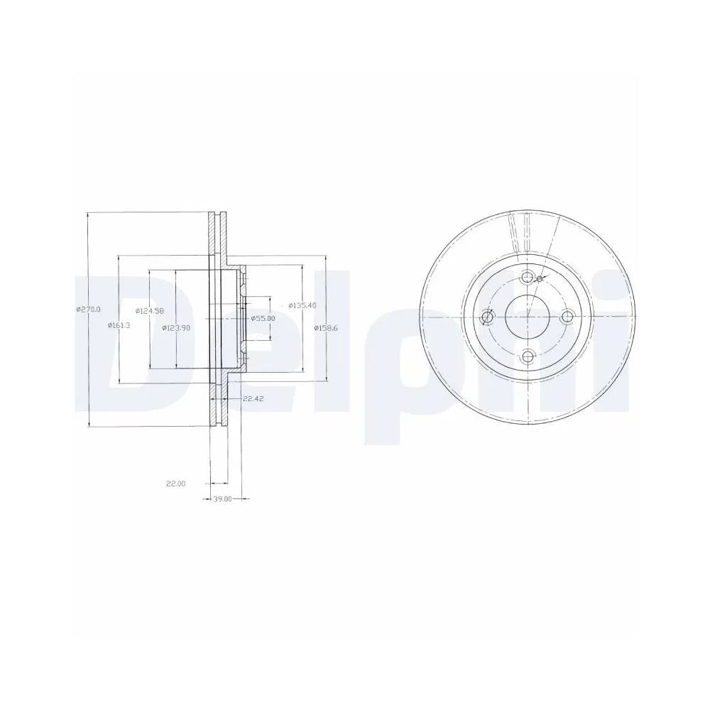 Discuri Frana Delphi pentru Mazda Mx 5 - BG3966