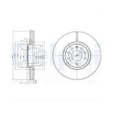 Discuri Frana Delphi pentru Opel Admiral A/Commodore A/Commodore B/Commodore C/Diplomat A, Saab 9 3 - BG3973