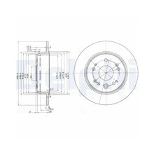 Discuri Frana Delphi pentru Honda Cr V - BG3979