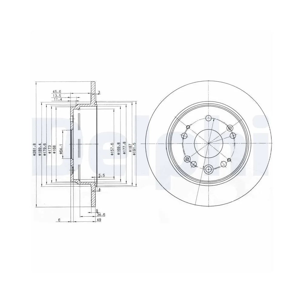 Discuri Frana Delphi pentru Honda Cr V - BG3979