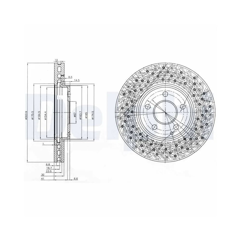 Discuri Frana Delphi pentru Mercedes-Benz S Class - BG3986