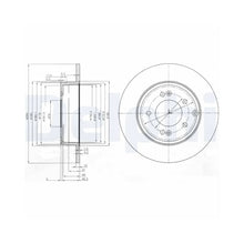 Discuri Frana Delphi pentru Hyundai Grandeur/I30/Ix35/Sonata, Kia Optima - BG4012