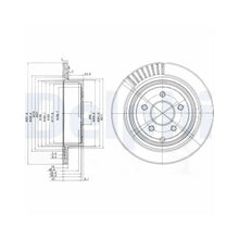 Discuri Frana Delphi pentru Infiniti Ex/Fx/G Cupe/G/M, Nissan Murano - BG4041