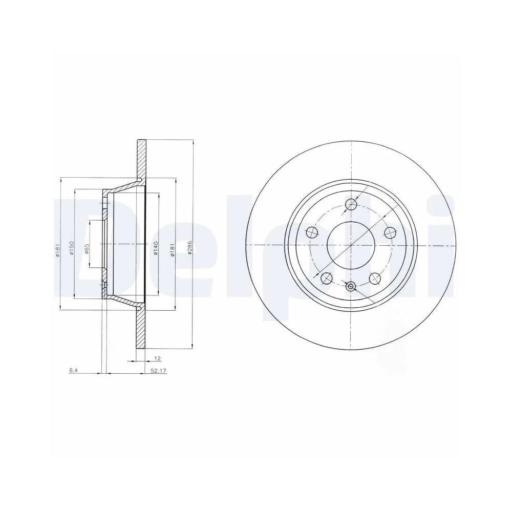 Discuri Frana Delphi pentru Audi Tt - BG4089