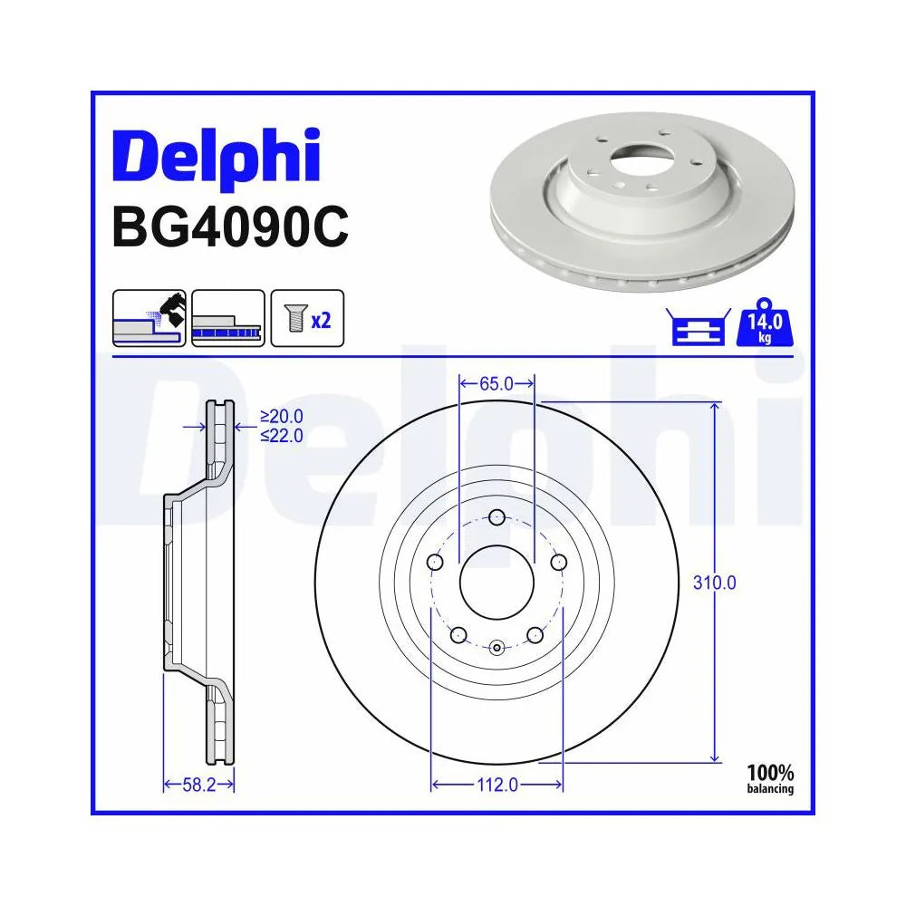 Discuri Frana Delphi - BG4090C