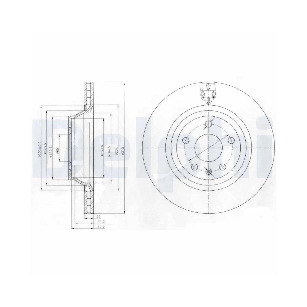 Discuri Frana Delphi pentru Audi A3/Tt - BG4090