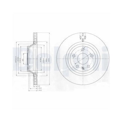 Discuri Frana Delphi pentru Audi A3/Tt - BG4090