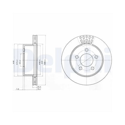 Discuri Frana Delphi pentru Jeep Cherokee/Wrangler - BG4103