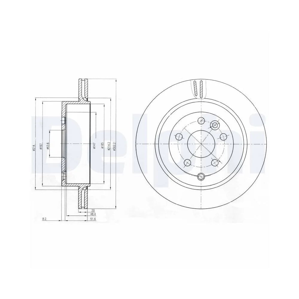 Discuri Frana Delphi pentru Land Rover Freelander 2 - BG4125