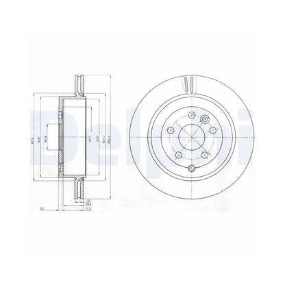 Discuri Frana Delphi pentru Land Rover Freelander 2 - BG4125