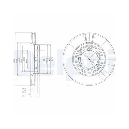 Discuri Frana Delphi pentru Hyundai H 1 Starex/H 1 - BG4132
