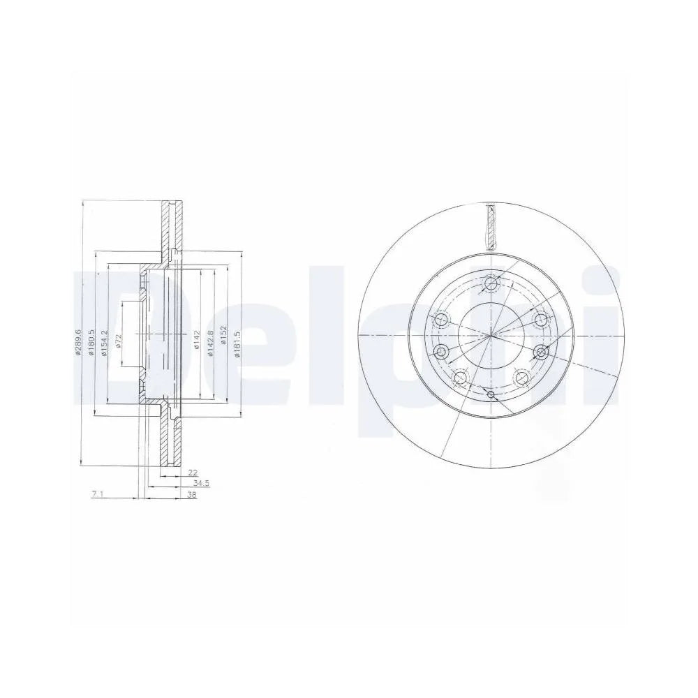 Discuri Frana Delphi pentru Mazda Mx 5 - BG4141