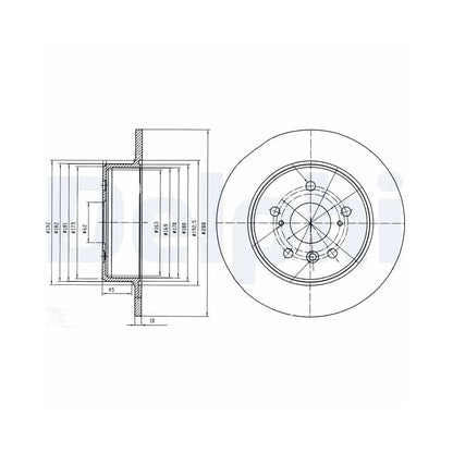 Discuri Frana Delphi pentru Lexus Rx - BG4156