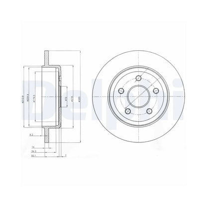 Discuri Frana Delphi pentru Jeep Commander/Grand Cherokee - BG4160