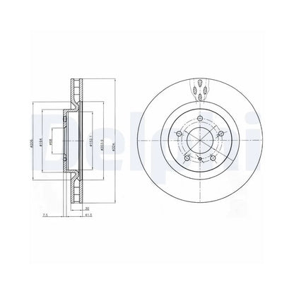 Discuri Frana Delphi pentru Nissan 350Z Cupe/350Z - BG4162C