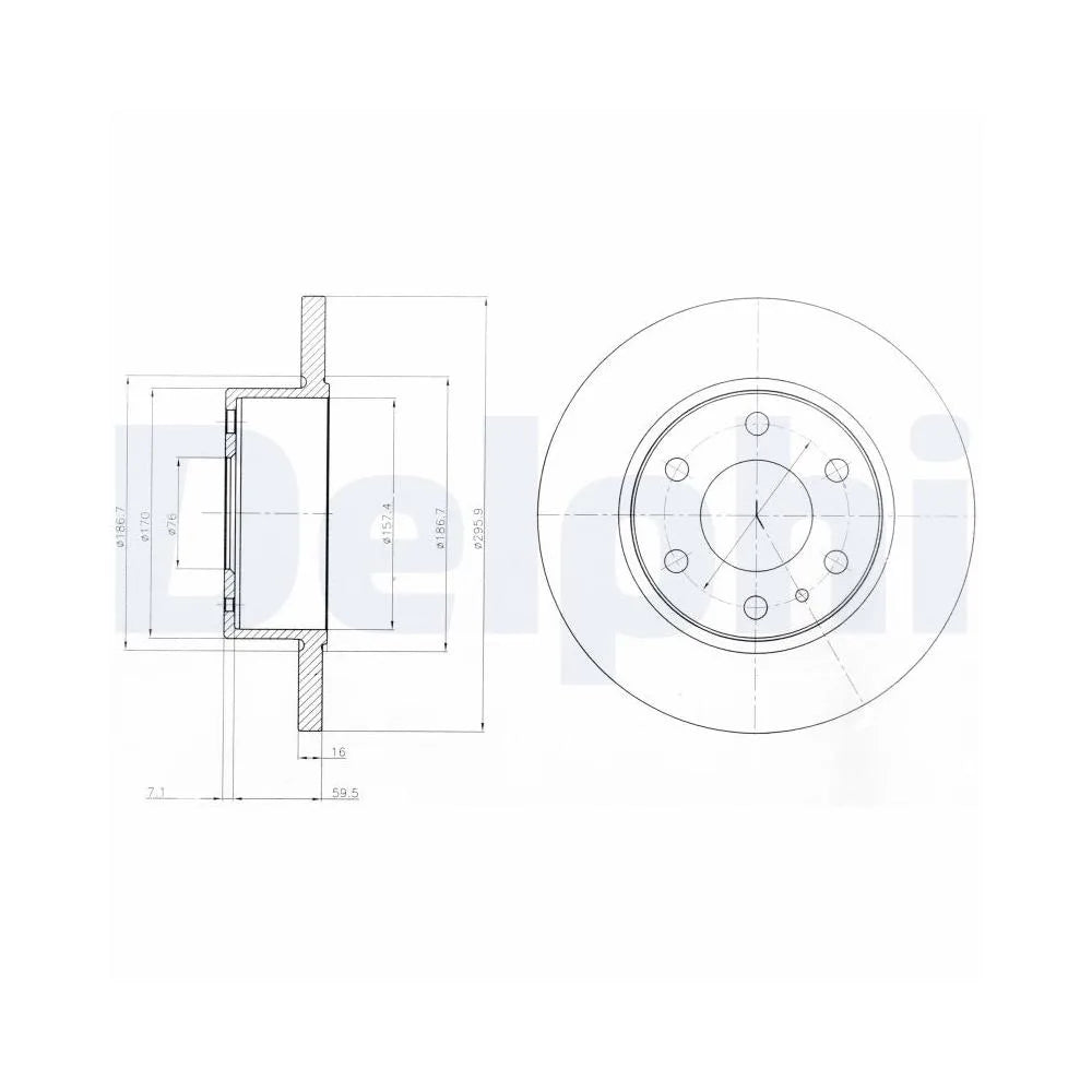 Discuri Frana Delphi pentru Iveco Daily - BG4164