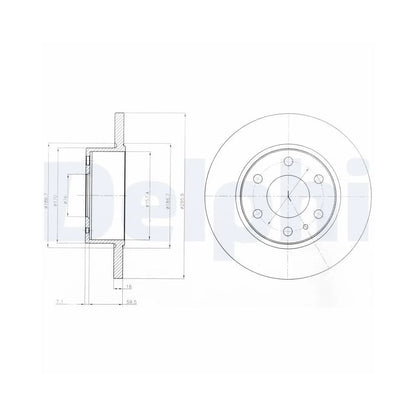 Discuri Frana Delphi pentru Iveco Daily - BG4164