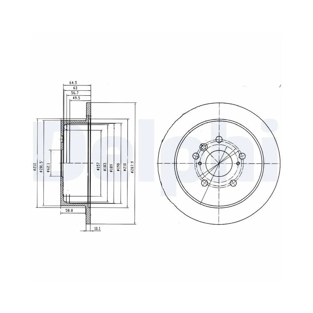 Discuri Frana Delphi pentru Lexus Rx - BG4180