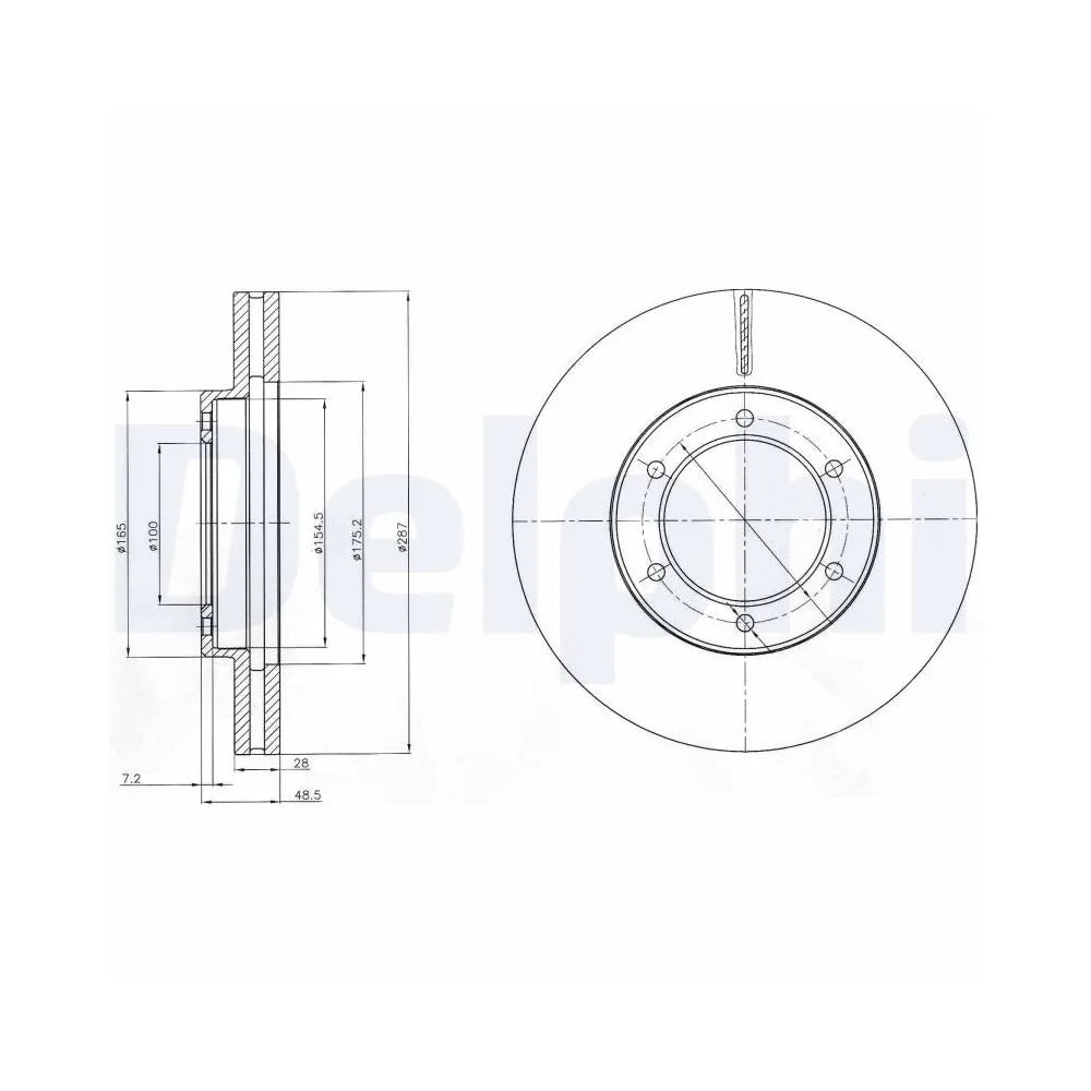 Discuri Frana Delphi pentru Toyota Dyna Platou - BG4209