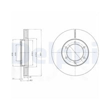 Discuri Frana Delphi pentru Toyota Dyna Platou - BG4209