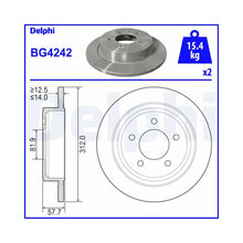 Discuri Frana Delphi pentru Chrysler Pacifica - BG4242