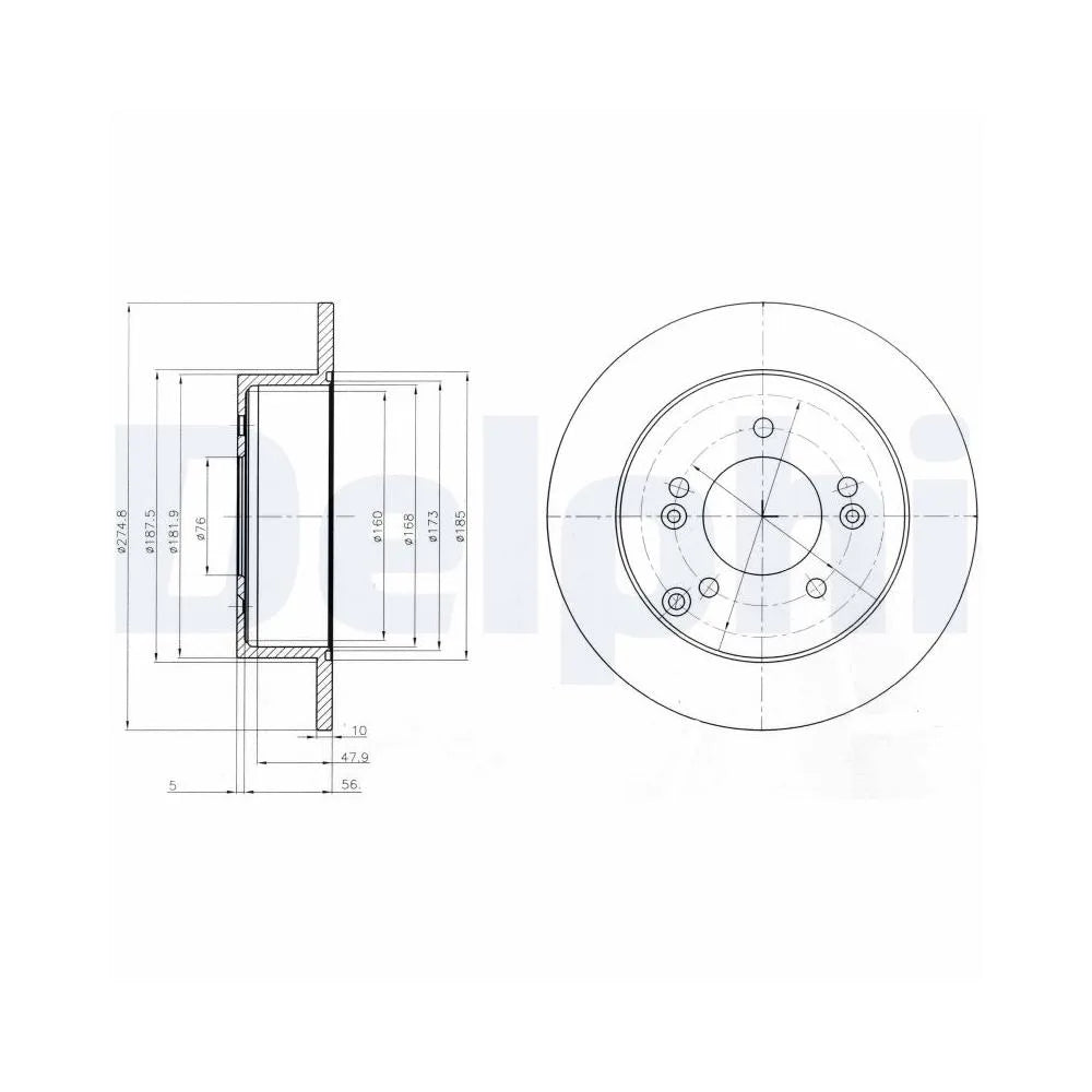 Discuri Frana Delphi pentru Kia Carens - BG4260