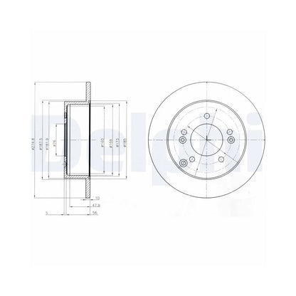 Discuri Frana Delphi pentru Kia Carens - BG4260