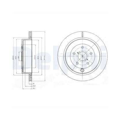 Discuri Frana Delphi pentru Subaru Tribeca - BG4267