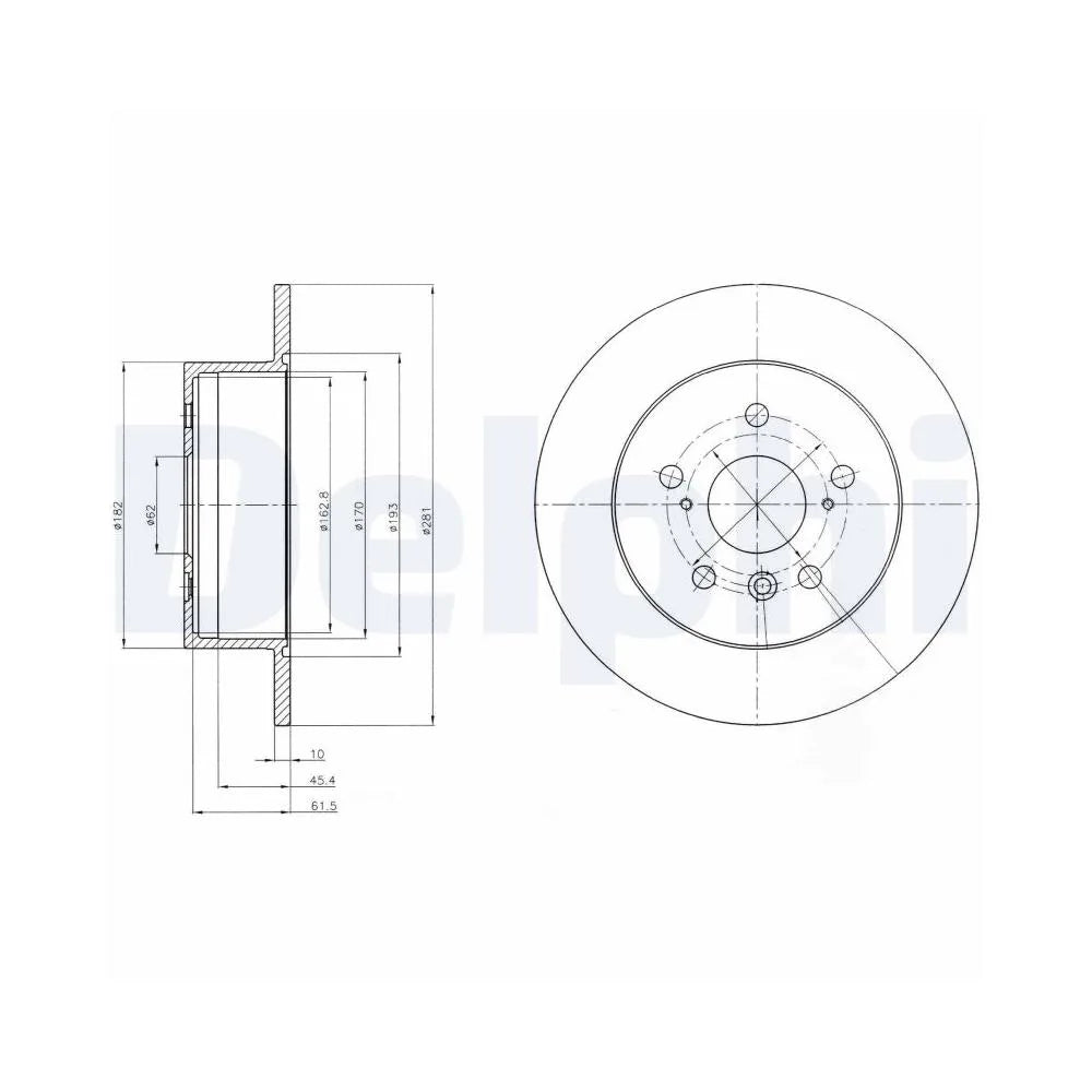 Discuri Frana Delphi pentru Lexus Es, Toyota Camry - BG4268