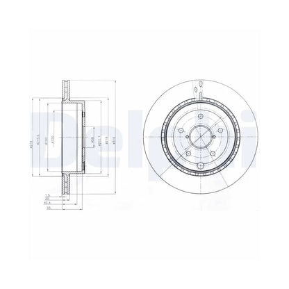 Discuri Frana Delphi pentru Subaru Impreza/Wrx - BG4287