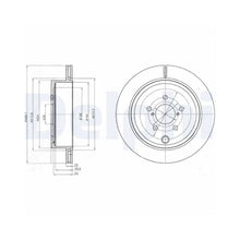 Discuri Frana Delphi pentru Subaru Brz/Legacy/Outback, Toyota Gr 86 Cupe/Gt 86 Cupe - BG4288