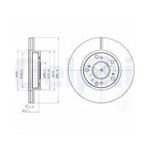 Discuri Frana Delphi pentru Honda Civic/Cr Z/Integra Cupe - BG4294