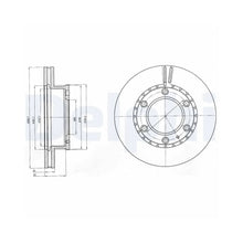Discuri Frana Delphi pentru Ford Ranger, Mazda B Serie/Bt 50 Pick Up - BG4297