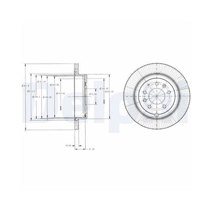 Discuri Frana Delphi pentru Ford Usa Edge, Mazda Cx 7 - BG4336
