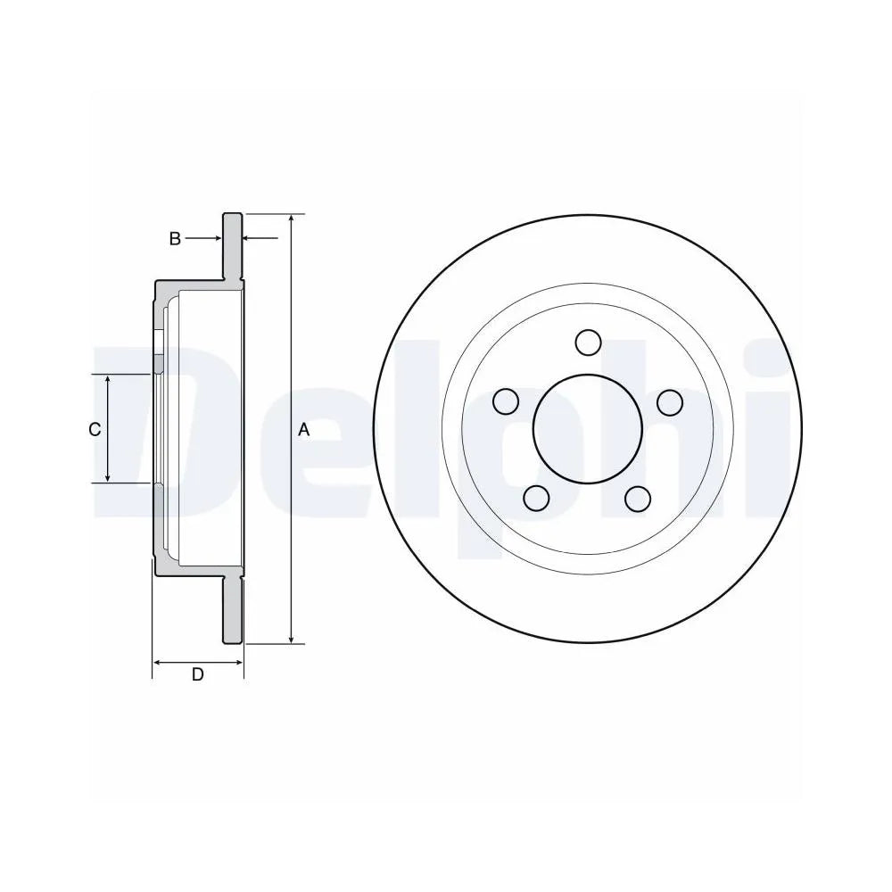Discuri Frana Delphi pentru Jeep Cherokee/Wrangler - BG4648