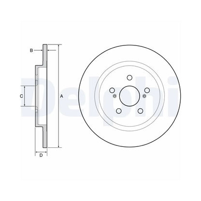 Discuri Frana Delphi pentru Lexus Ct, Toyota Urban Cruiser - BG4650C