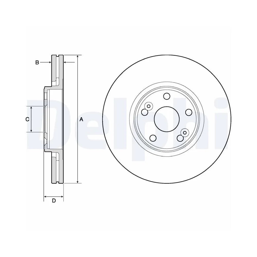 Discuri Frana Delphi pentru Renault Scenic - BG4746C