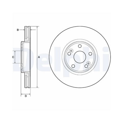 Discuri Frana Delphi pentru Renault Scenic - BG4746C